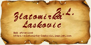 Zlatomirka Lasković vizit kartica